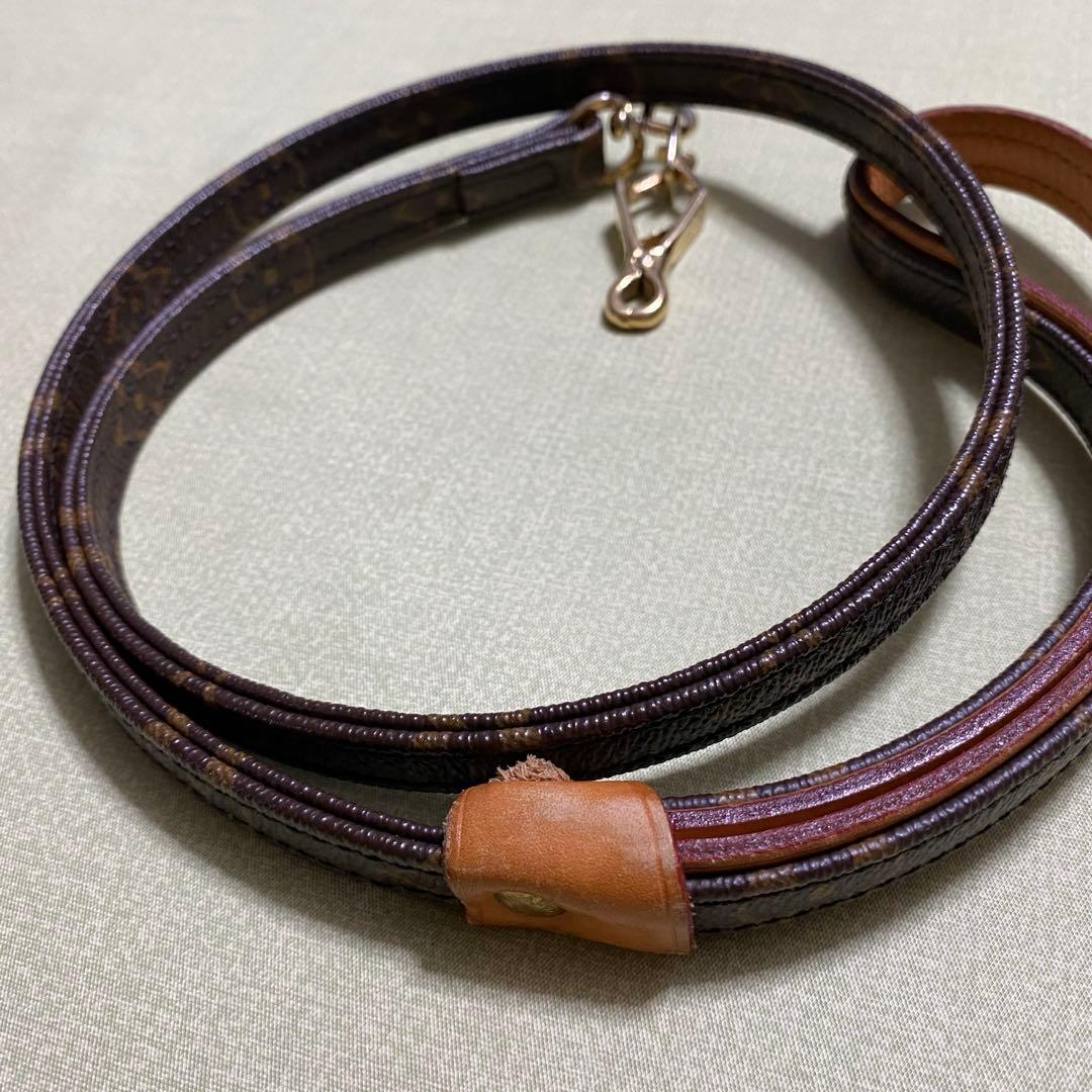 LOUIS VUITTON ルイヴィトン リード 小型犬 モノグラム レザー