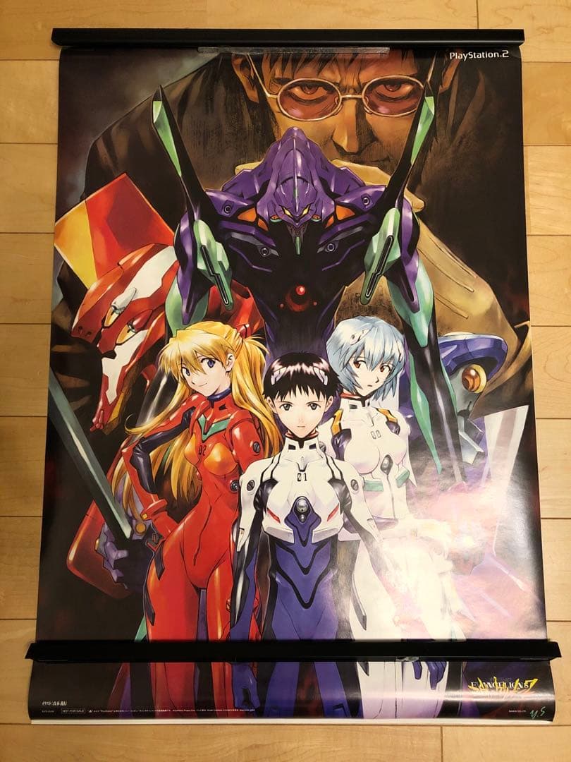 【非売品】新世紀エヴァンゲリオン 綾波レイ アスカ 貞本義行 B2 ポスター
