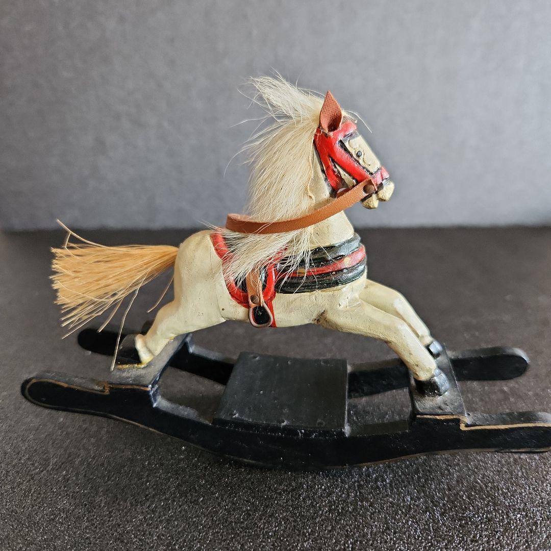 アンティーク 木製 ロッキングホース