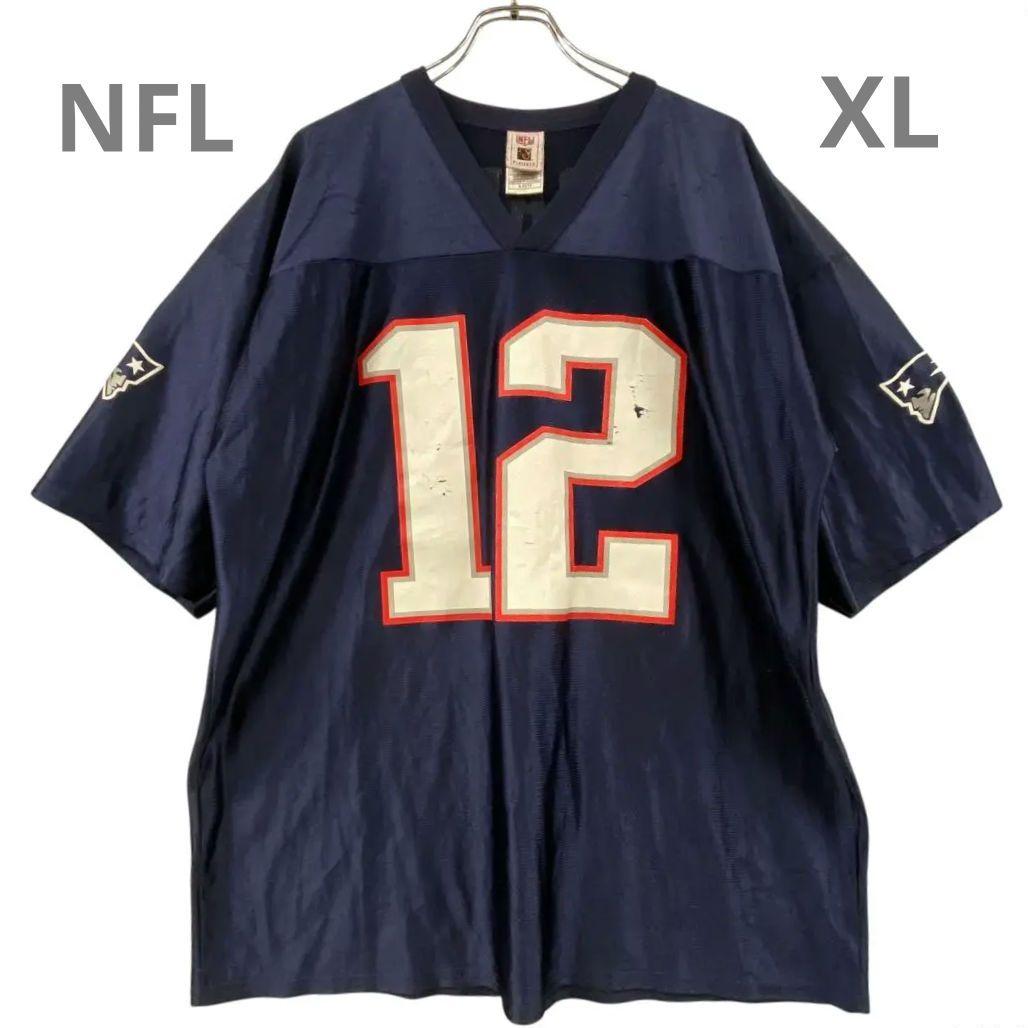 プレイヤーズ×NFL　ペイトリオッツ　紺　XL　トム・ブレイディ【4549】