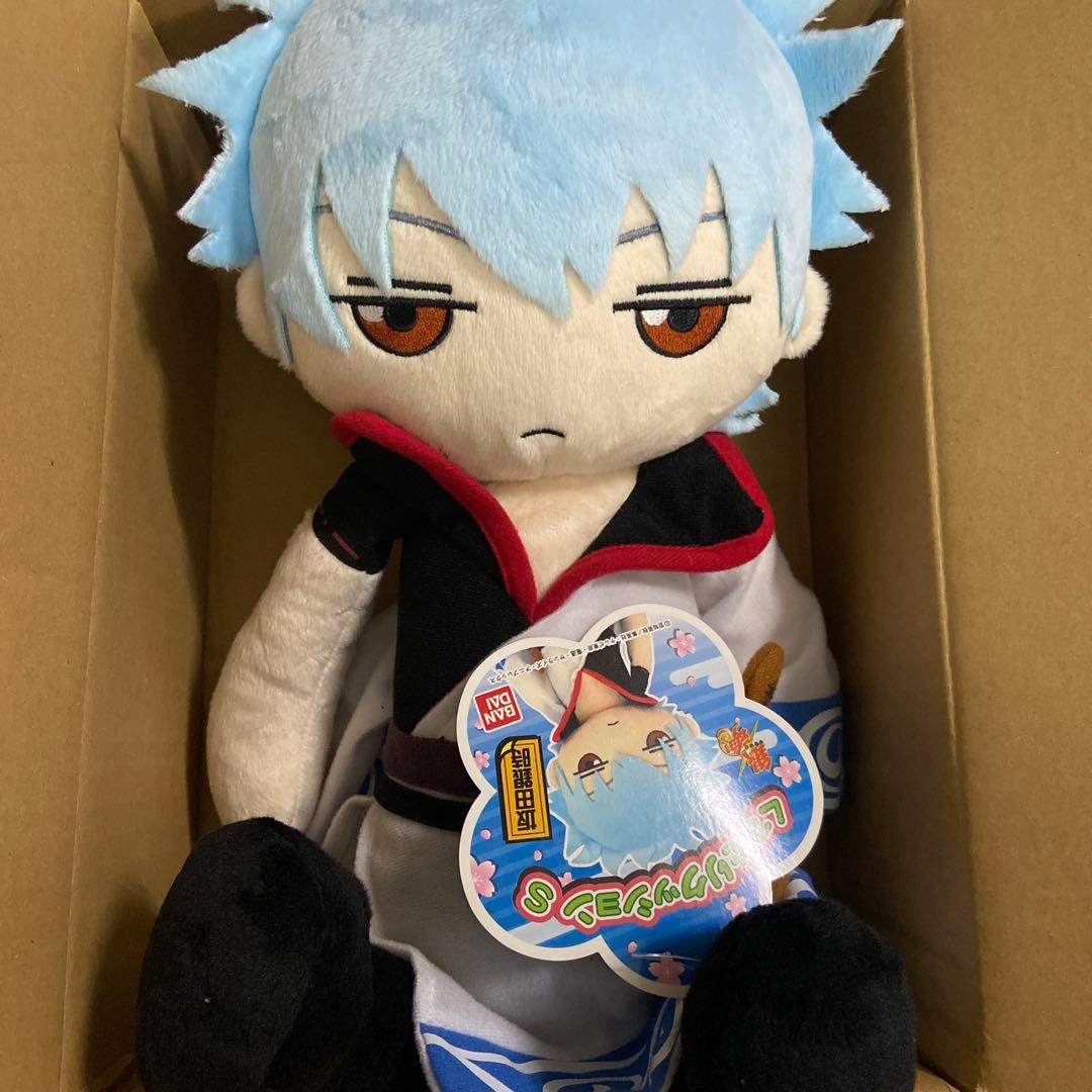 銀魂 坂田銀時 ぬいぐるみ くったりクッションS マスコット タグ付き