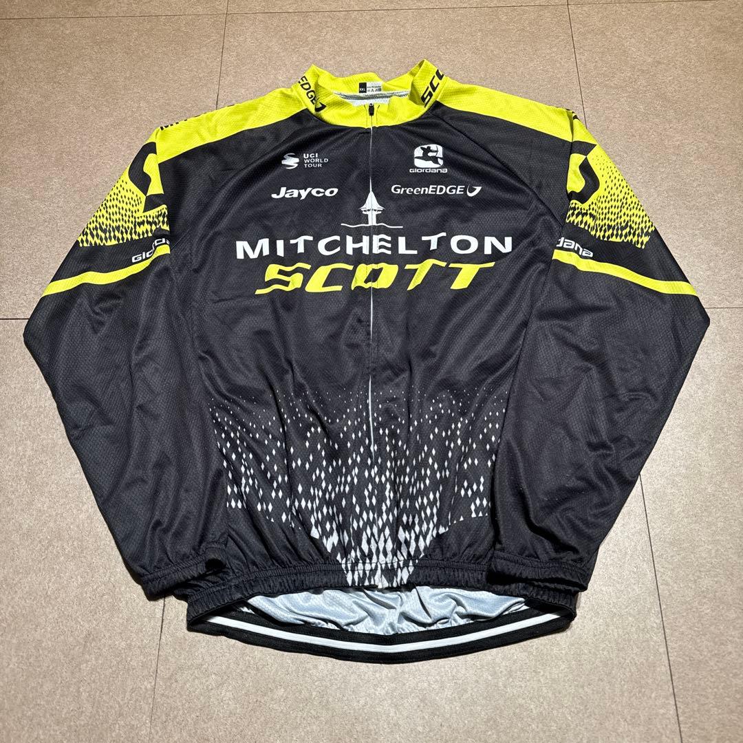 Mitchelton Scott ロンt 長袖tシャツ　サイクルジャージ　XXL