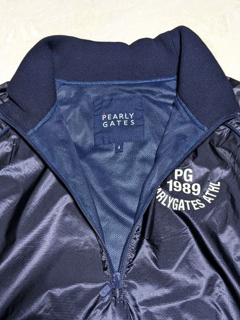 美品✨パーリーゲイツ　ハーフジップアップ　スニード　ネイビー　サイズ4