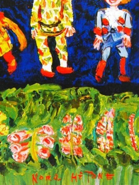 野間 仁根 　マリオネットの散歩　豪華大判画集画、新品額付、コンディション良好