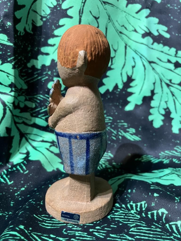 リサラーソン アダム 思春期 サイン付き グスタフスベリ Lisa Larson