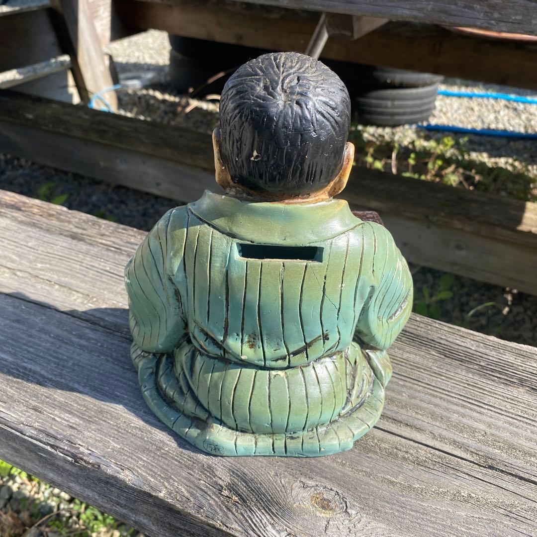 仙台四郎像　商売繁盛　貯金箱　開運　万平　縁起物　人神　昭和レトロ　人形　置物