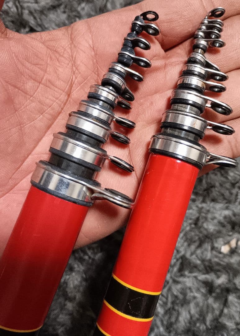 がまかつ がま磯 中硬2号5m & 硬調4号5m　まとめて2本