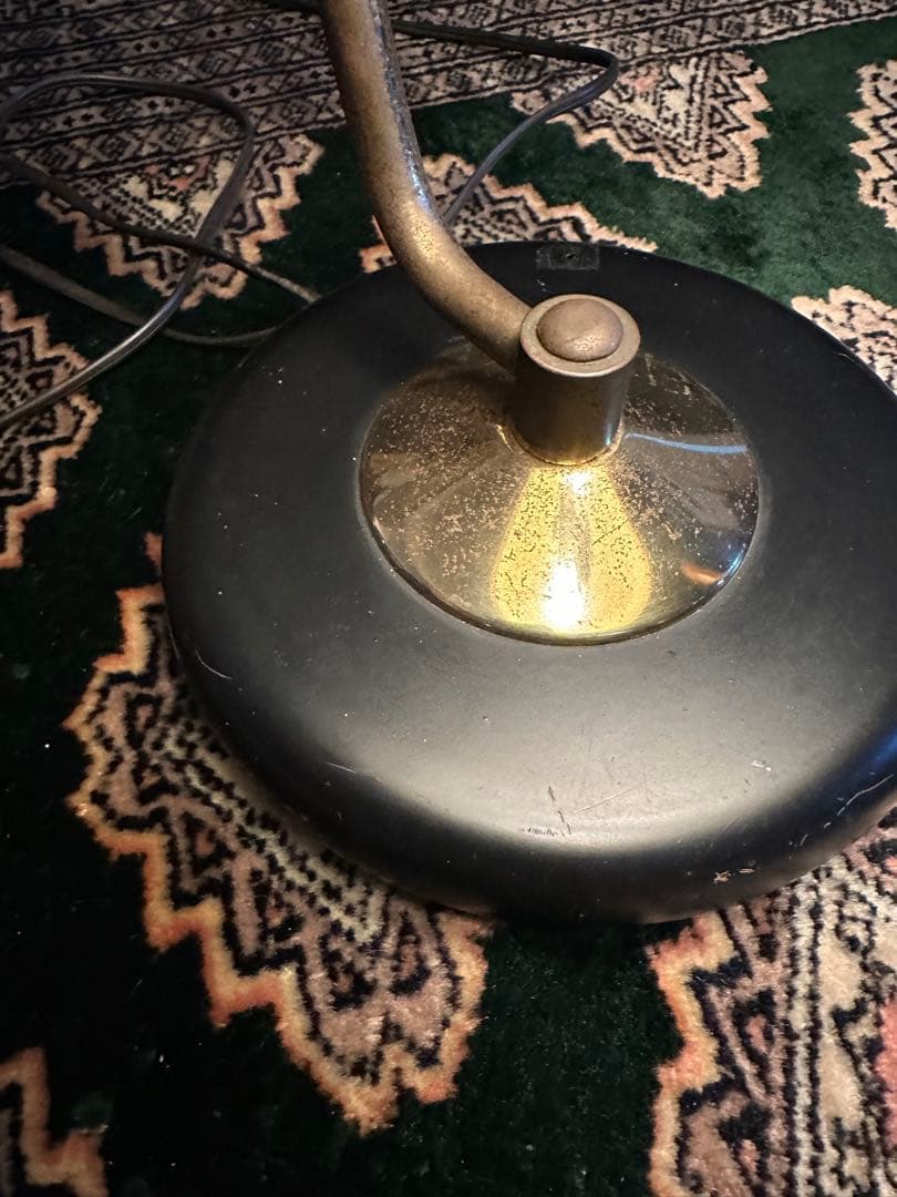 1950年代　ミッドセンチュリー　ソーサーメッシュ　デスクランプ　ヴィンテージ