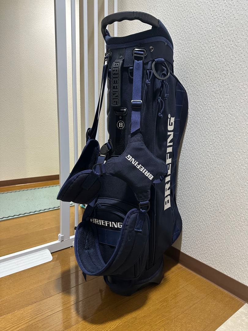 ミーBRIEFING ネイビー キャディバッグ スタンド式
