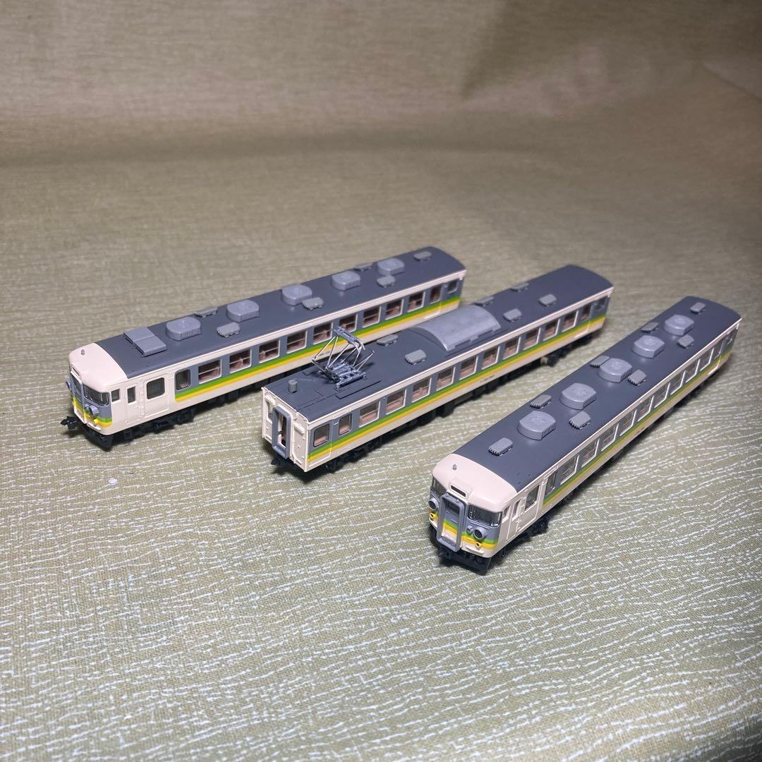 TOMIX 165系ムーンライト色M車入3両セット(ジャンク)