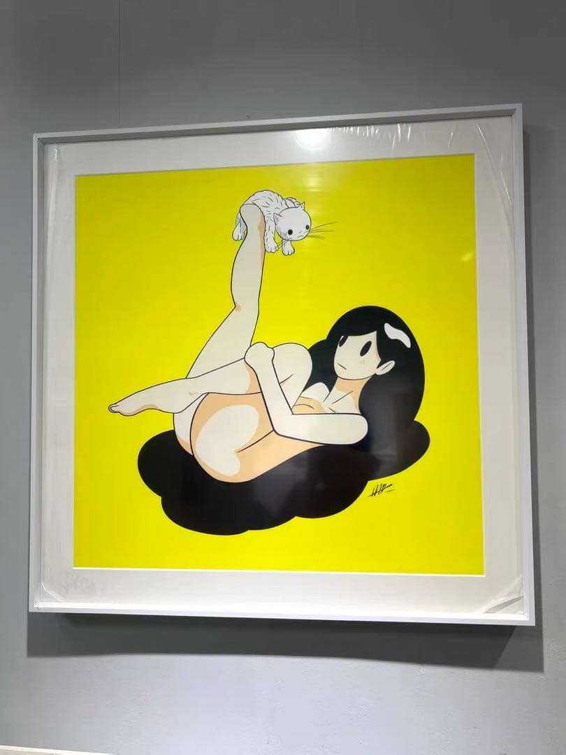 現代アート天野タケル サイン入 版画