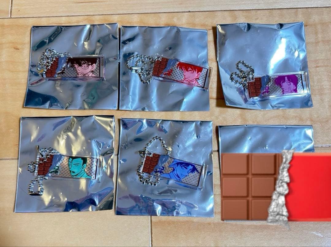 名探偵コナン チョコレート殺人事件 アクリルキーホルダー 6種 コンプリート