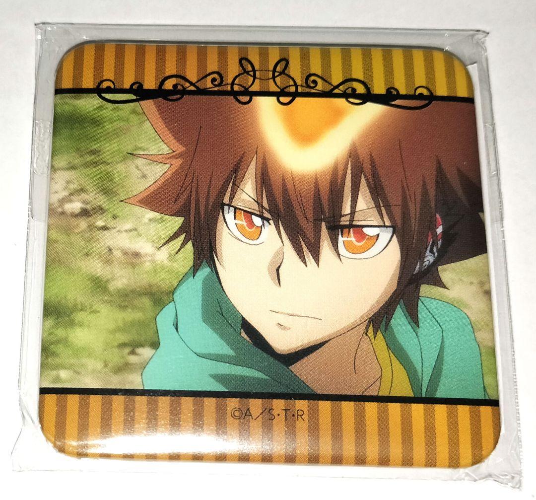 リボーン 沢田綱吉 スクエア缶バッジ その1 ナンジャタウン