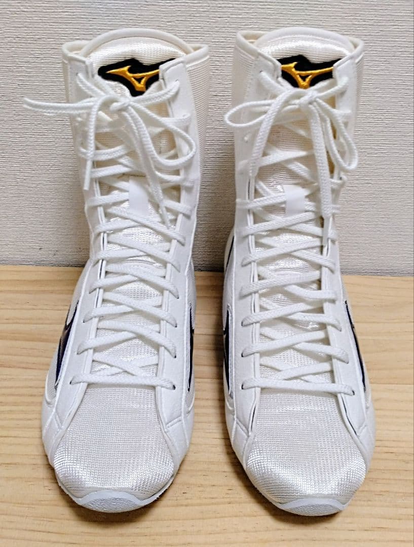 ミズノ ボクシングシューズ 白 26.5cm