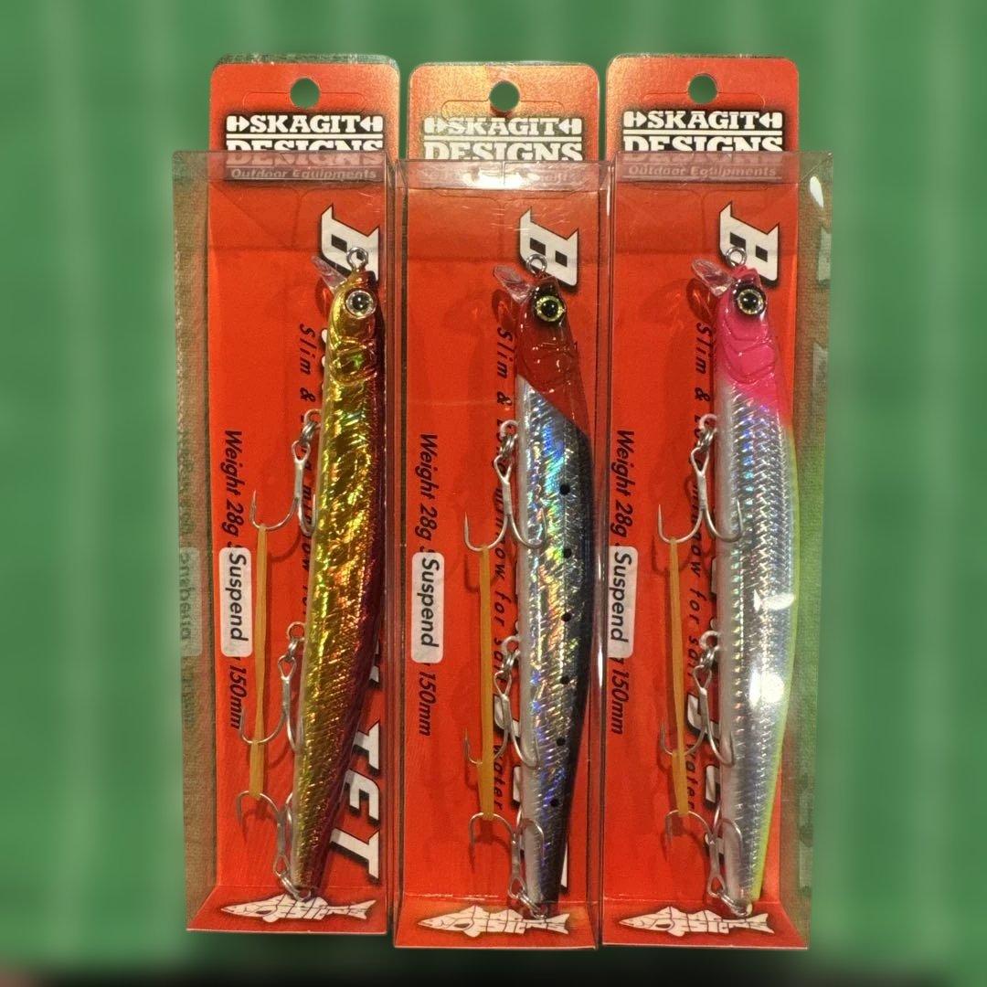 ルアー・フライ B-MATCH Jet 150mm 28g F Gold/Red