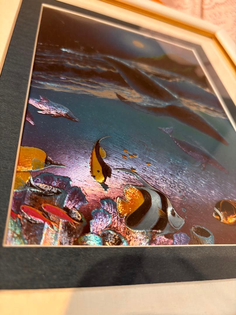 希少！ラッセン　絵　画　立体　複製画