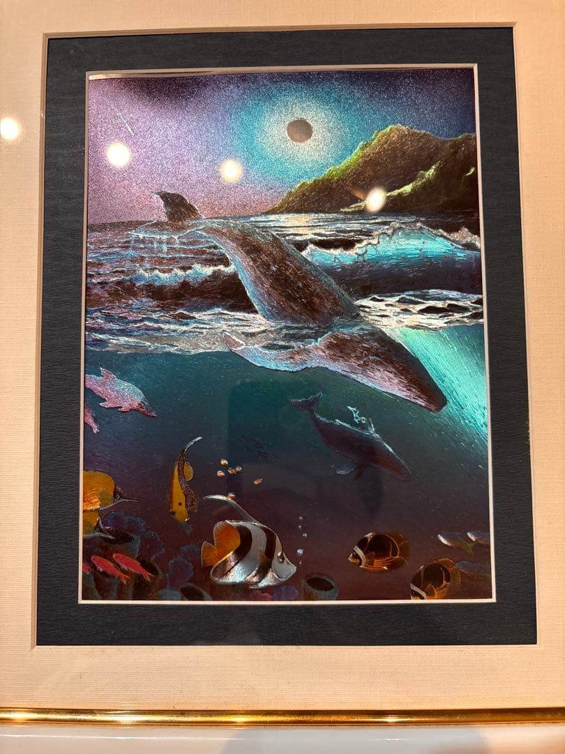 希少！ラッセン　絵　画　立体　複製画