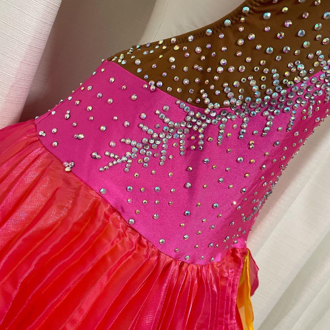 ラテンドレス S〜M 社交ダンスドレス デモ 競技会 胸パッド インナーパンツ