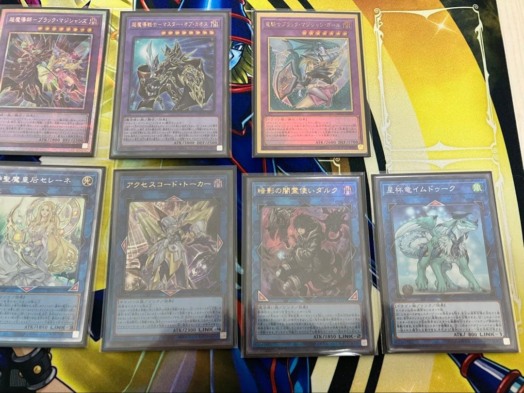 遊戯王　ブラマジ　構築済デッキ　スリーブ、デッキケース、未使用スリーブ45枚付