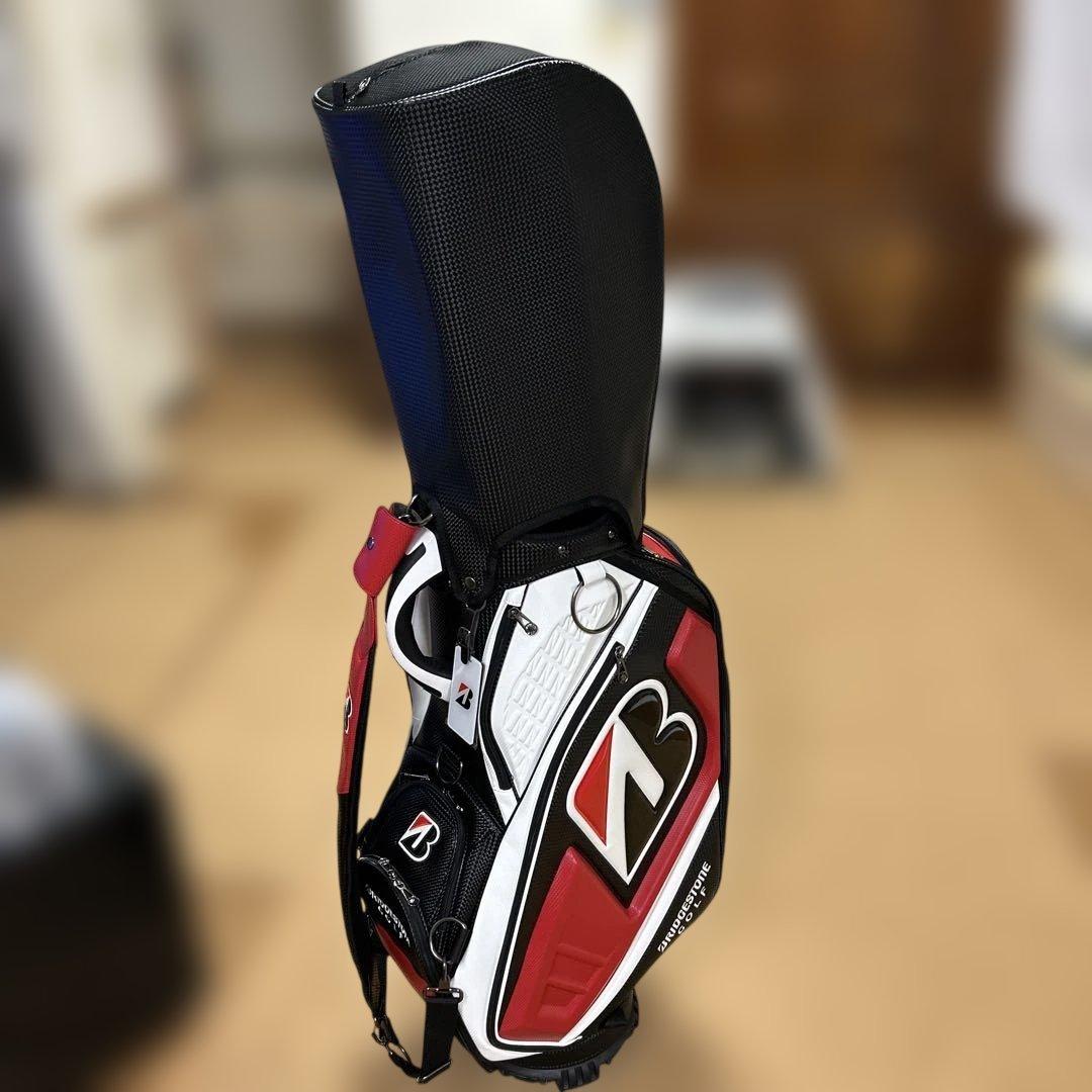 BRIDGESTONE GOLF キャディバッグ 赤黒9.5インチ　プロレプリカ
