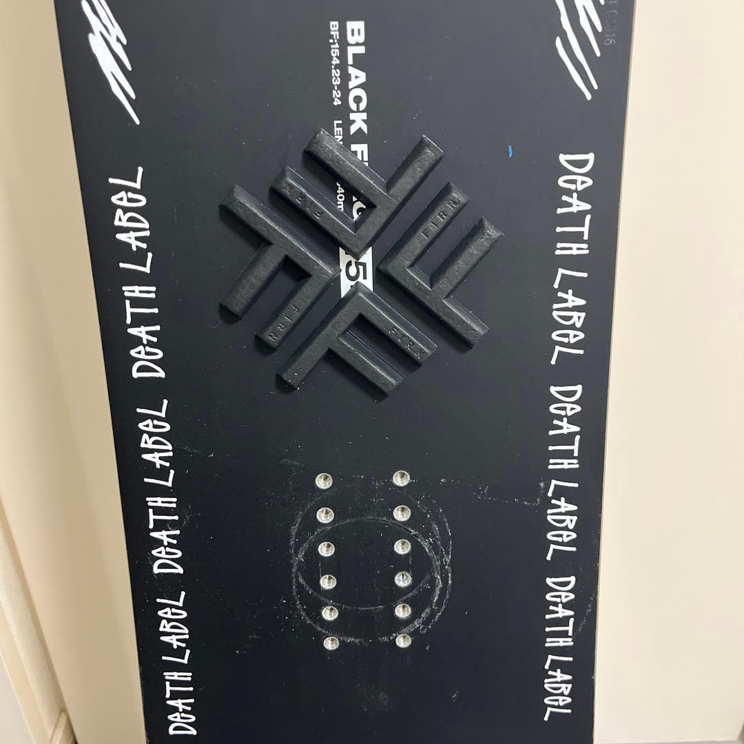 DEATH LABEL BLACK FLAG 154 スノボーボード