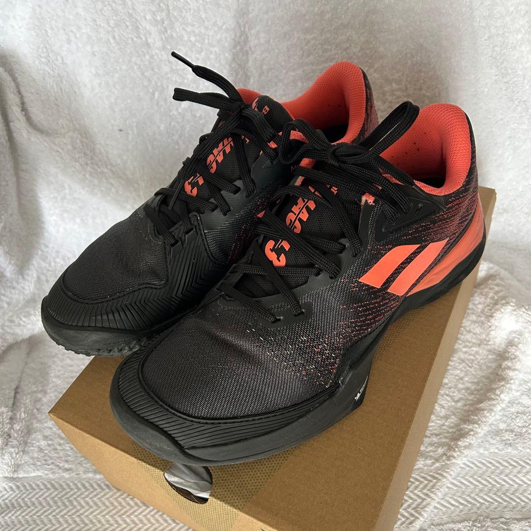 【美品】バボラ　テニスシューズ　JET MACH 3 オムクレー　25.5cm