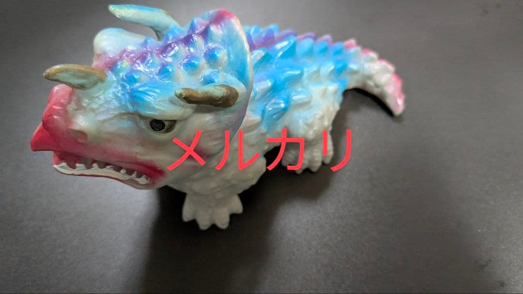 三浦トーイ製　トリケラトプス風怪獣ソフビ人形