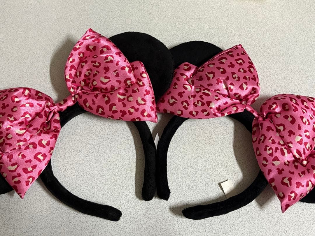 【大人気♡レア】カチューシャ ミニー ヒョウ柄 レオパード ピンク 2つセット