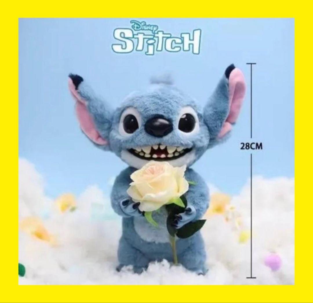 海外限定 　スティッチ　リアルぬいぐるみ　28cm　実写映画　海外公式正規品