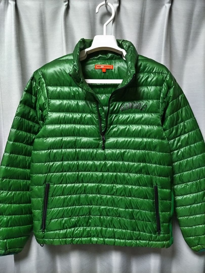ビームスゴルフ　ハーフジップ　ダウンジャケット　グリーン