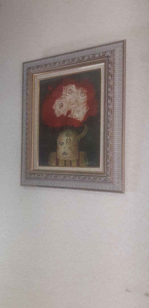 田村一  薔薇 油彩 額装 f6 佳作