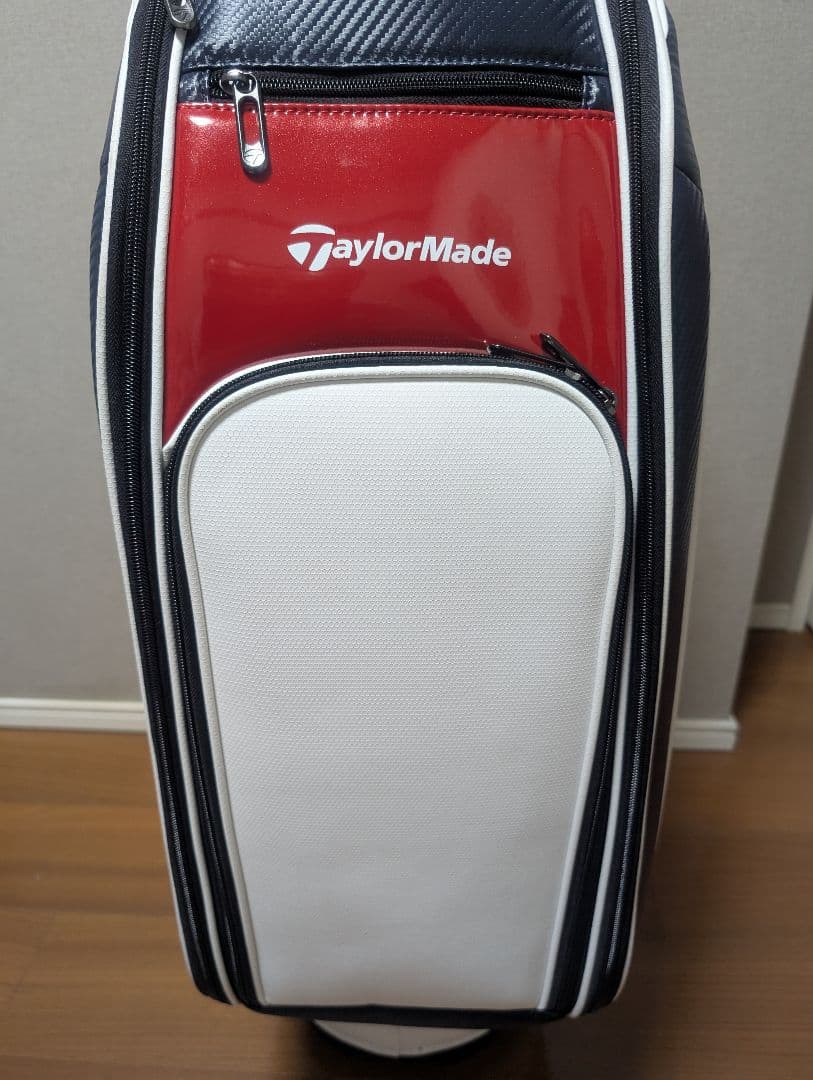 TaylorMade TJ083キャディバッグ ホワイト/ネイビー/レッド