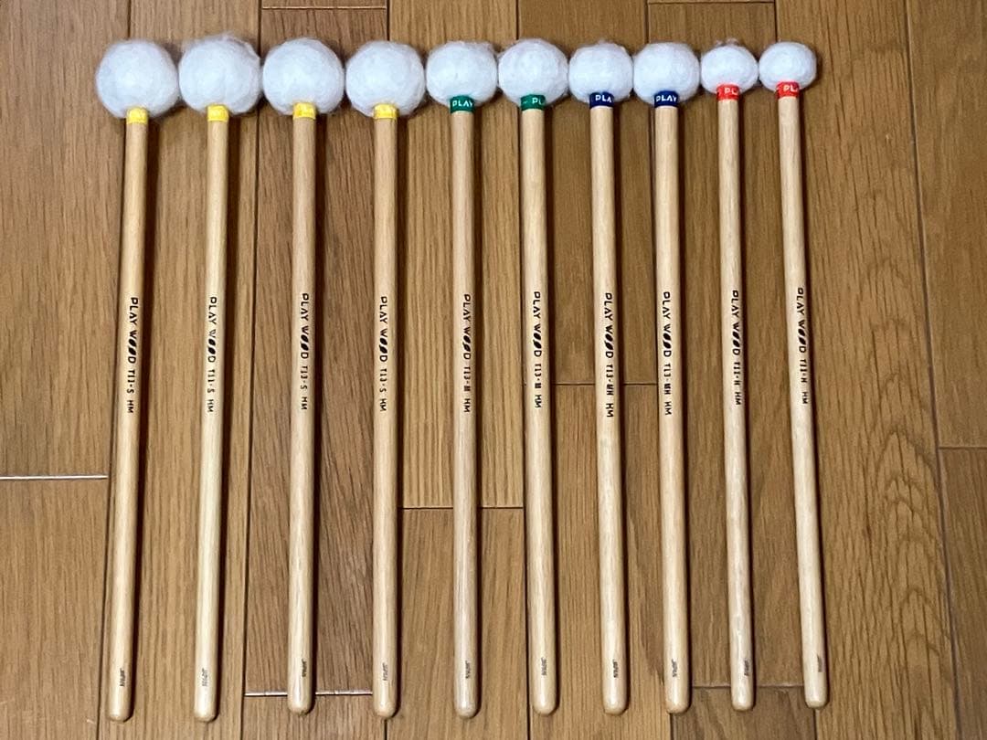 【マジック書込有】ティンパニマレット5組 PLAY WOODプレイウッド