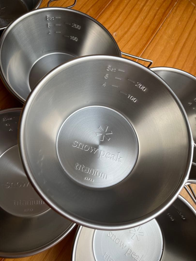  peak チタン シェラカップ 6個セット