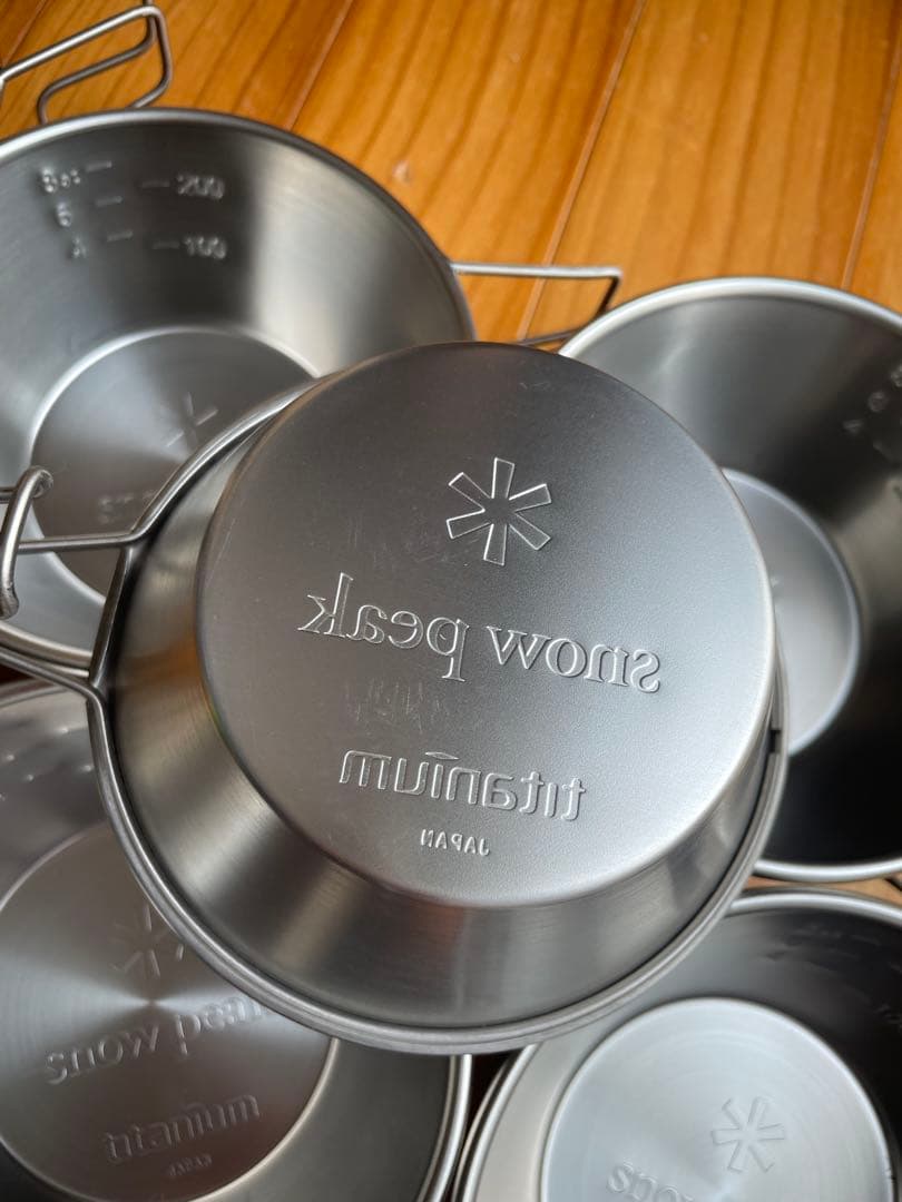  peak チタン シェラカップ 6個セット