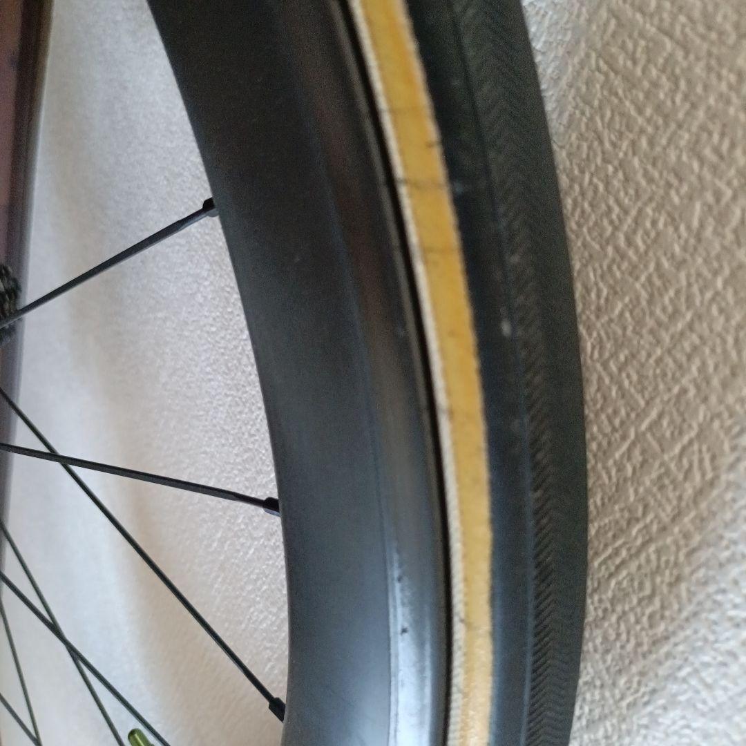 ノーブランドカーボンホイール　チューブラー/タイヤ付き/シマノ11s