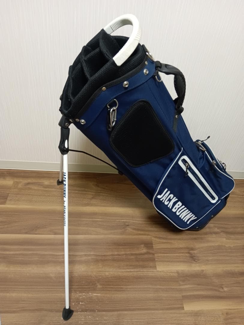PEARLY GATES by ジャックバニー　ゴルフキャディーバック　ネイビー