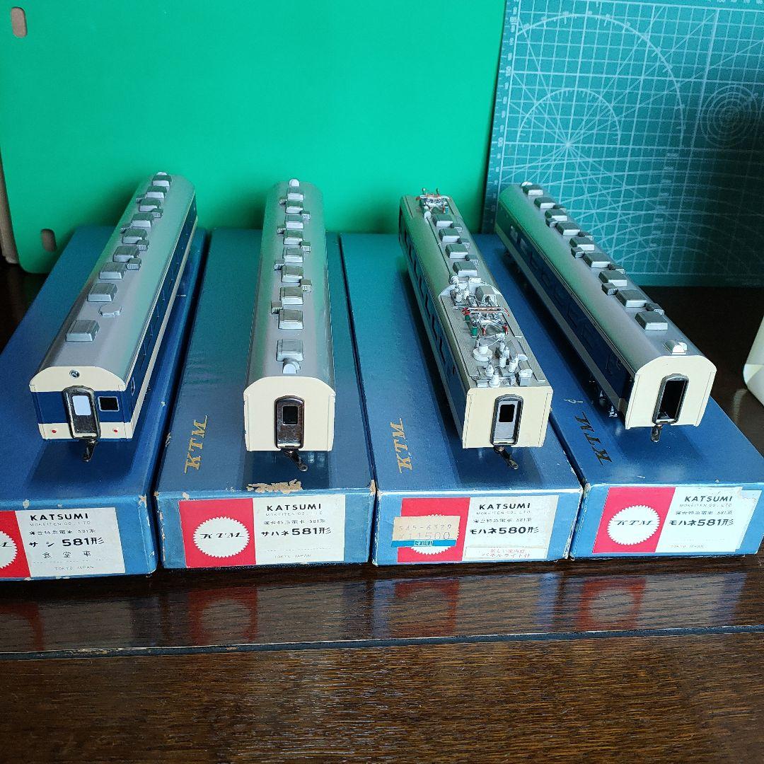 カツミ模型店HOゲージ　581系電車中間車4両セット