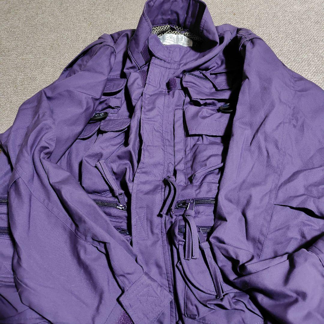 Columbia 紫色 フィッシングジャケット M