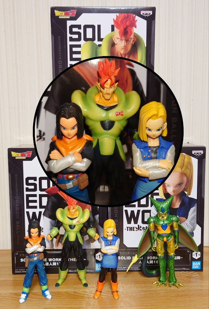 ドラゴンボール 人造人間 超彩色 出陣 16号 17号 18号 7体セット