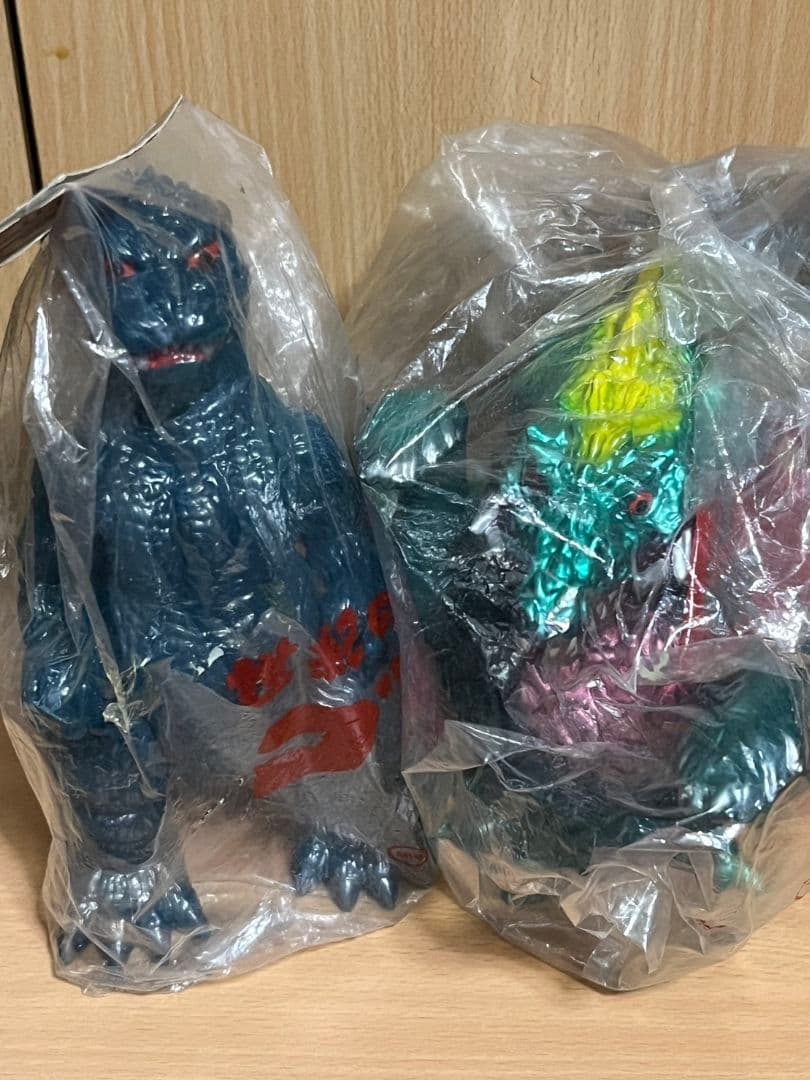 M1号ゴジラ＆ビオランテ☆ゴジラビデオファンクラブ1999☆ソフビ☆フィギュア☆