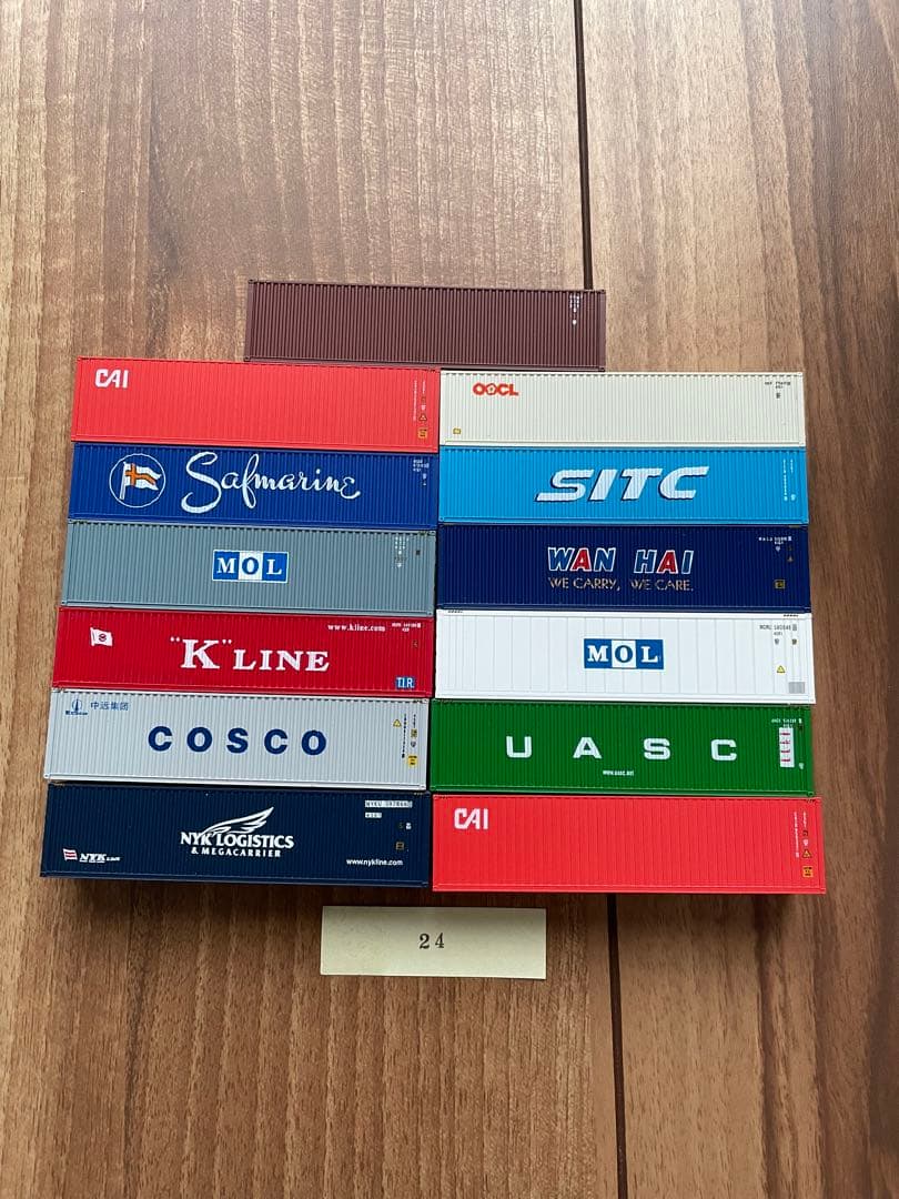 24 Nゲージ 海上 コンテナ まとめ コキ 貨物列車 トレーラーコレクション