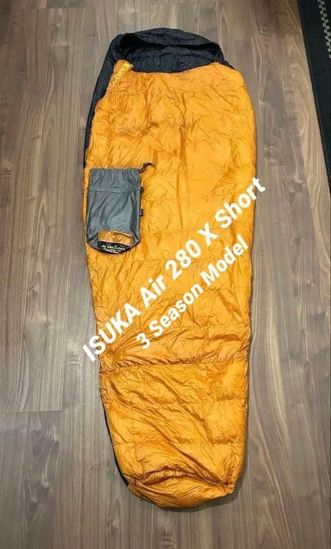 とたけけ　ISUKA Air 280 X Short 3シーズン シュラフ