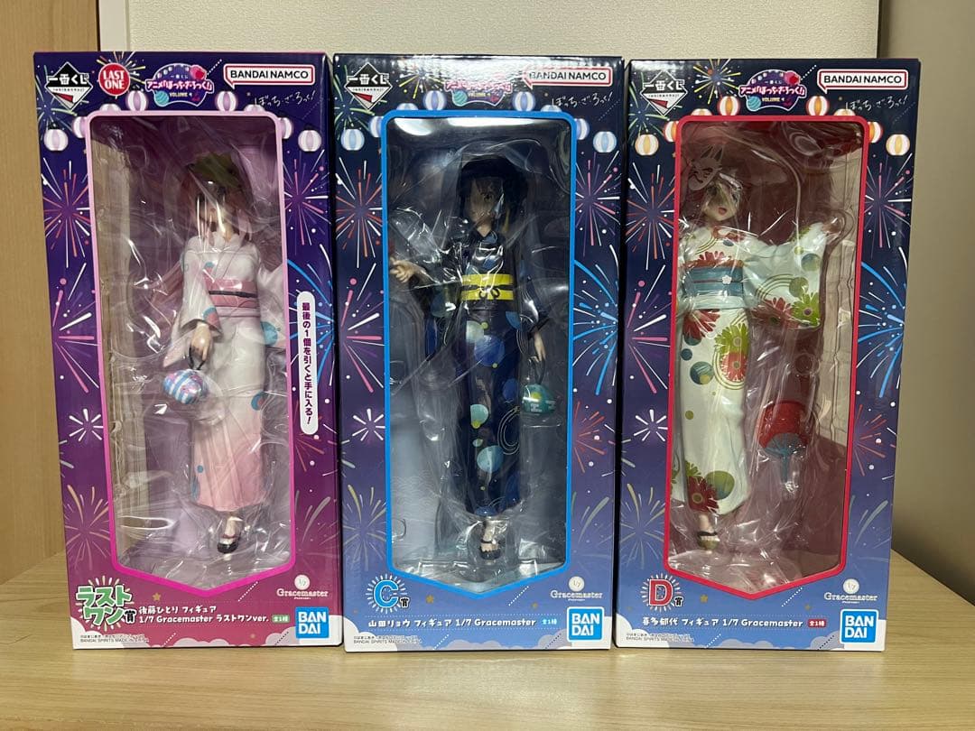 一番くじ　ぼっち・ざ・ろっく！　後藤ひとり　山田リョウ　喜多郁代　フィギュア