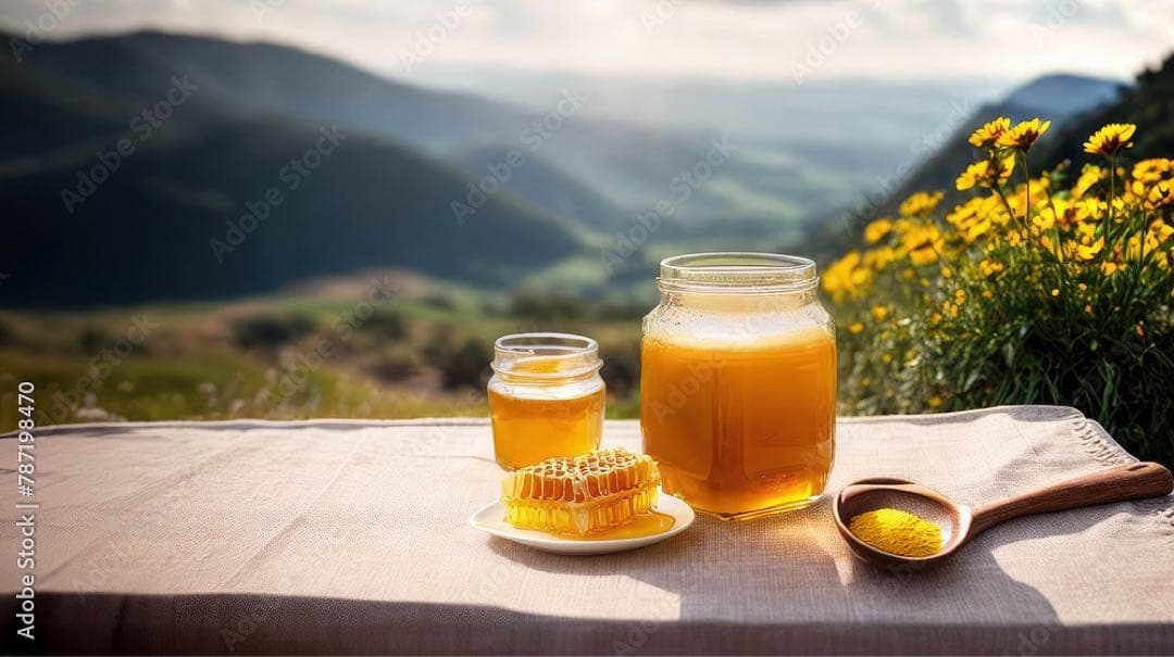 キルギスアトバシ産白いはちみつ、トクトグル高原マリアアザミ百花蜜セット200g