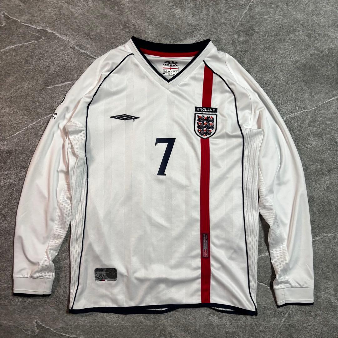 イングランド代表 Umbro シャツ 7 S/M BECKHAM ベッカム