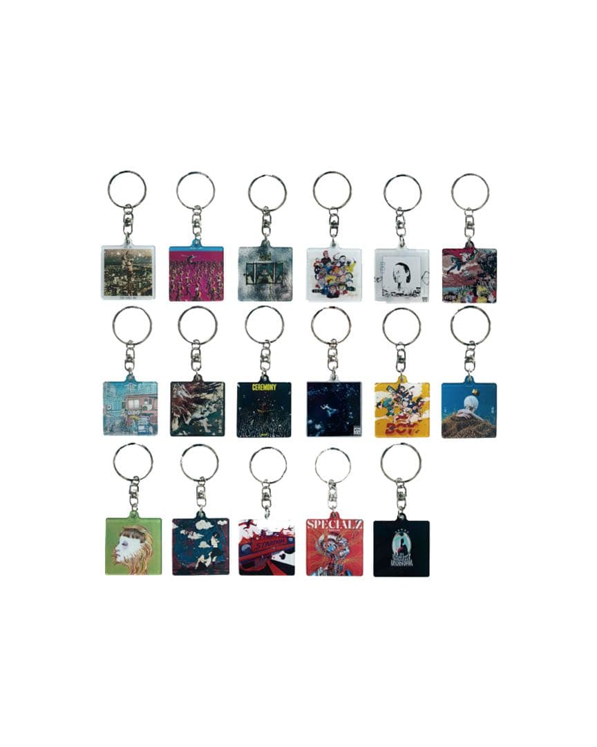 KingGnu CDジャケットアクリルキーホルダー 全17種セット