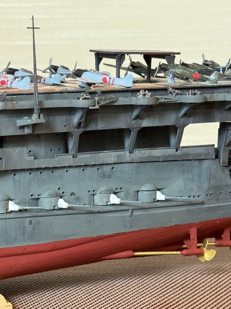 旧 日本海軍 航空母艦　加賀　1/350スケール完成品
