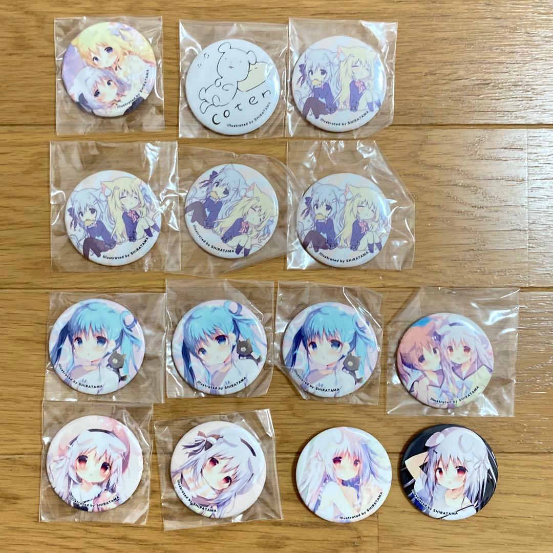 たまこてん 缶バッジ しらたま しらたまこ つらら ころね しろいいぬ まろん