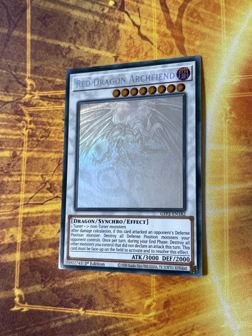 遊戯王 レッドデーモンズドラゴン 英語版 ホログラフィック ホロ ゴースト